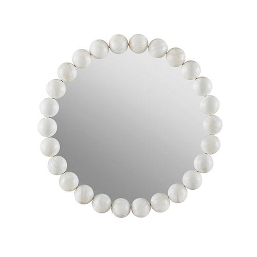 Wandmontierter Spiegel - PEARL - Baker Furniture Co. - modern / rund / Bronze