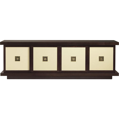 Modernes Fernsehmöbel -  METROPOLITAN - Baker Furniture Co. - lowboard / Mahagoni / Leder