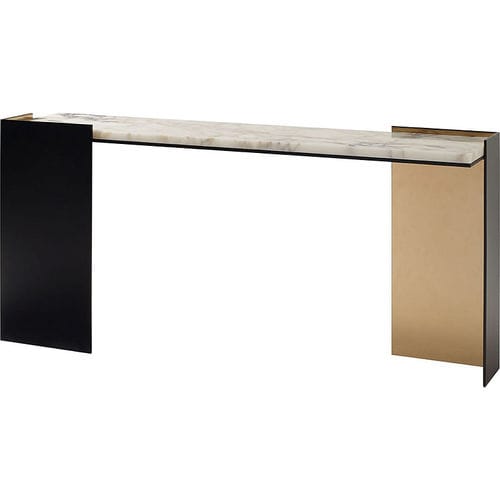 Moderner Konsolentisch - WRAP - Baker Furniture Co. - Laubholz / Marmor / Gestell aus Bronze