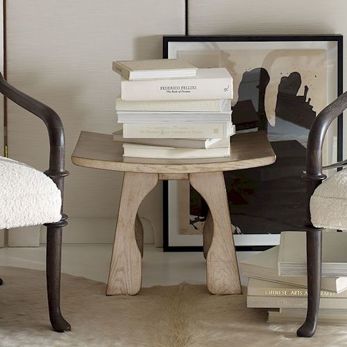 Moderner Hocker - YOSHIKO - Baker Furniture Co. - Eiche / Holzfurnier