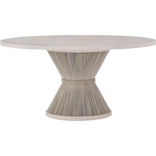 Moderner Esstisch - MOALA  - Baker Furniture Co. - Eiche / Leder / Gestell aus Rattan