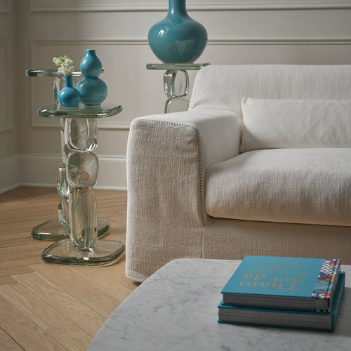 Moderner Beistelltisch - SOSPIRI  - Baker Furniture Co. - Muranoglas / Marmor / Acryl