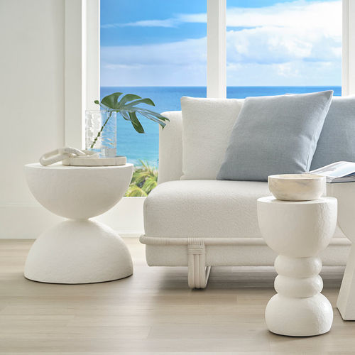 Moderner Tisch - SANTORINI  - Baker Furniture Co. - Gips / Gestell aus Harz / gebogen