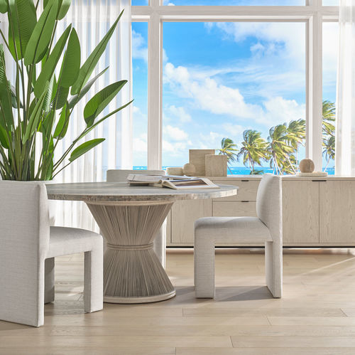 Moderne Kommode - HAMPTON CREDENZA - Baker Furniture Co. - Eiche / Holzfurnier / rechteckig