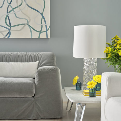 Tischlampe - VOLARE  - Baker Furniture Co. - Messing / Muranoglas / modern
