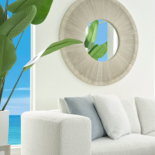 Wandmontierter Spiegel - SPINNAKER  - Baker Furniture Co. - modern / rund / Skulptur