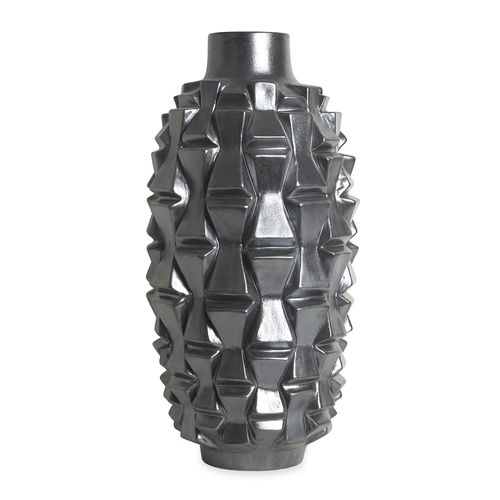 Vase / originelles Design - GRENADE BOW TIE - Jonathan Adler - Sandstein / handgefertigt