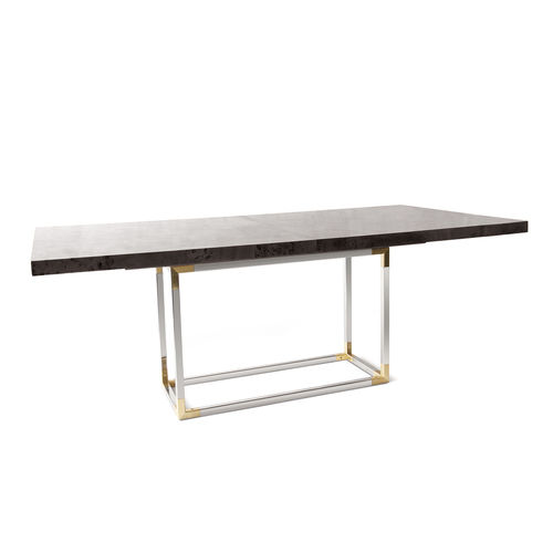 Moderner Esstisch - BOND - Jonathan Adler - Holz / Messing / Nickel