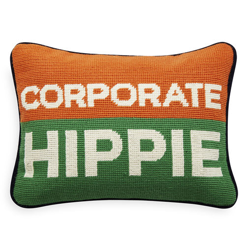 Rechteckiges Kissen - CORPORATE HIPPIE - Jonathan Adler - Motiv / Wolle