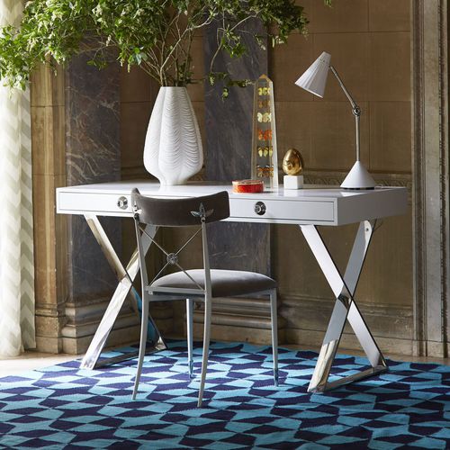 Bodenstehender Schreibtisch - CHANNING - Jonathan Adler - modern / lackiertes Holz / gerade