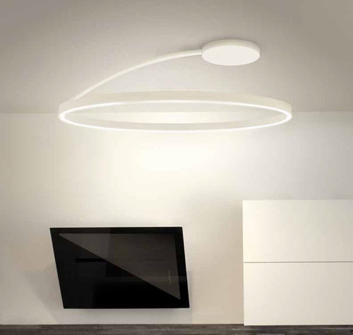 Moderne Deckenleuchte - BELLAI HOME - TEAM ITALIA - rund / extrudiertes Aluminium / PMMA