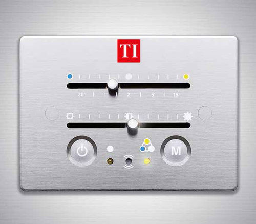 Lichtdimmer - 9010 - TEAM ITALIA - mit Schiebeknopfschalter / Einbau / doppelt