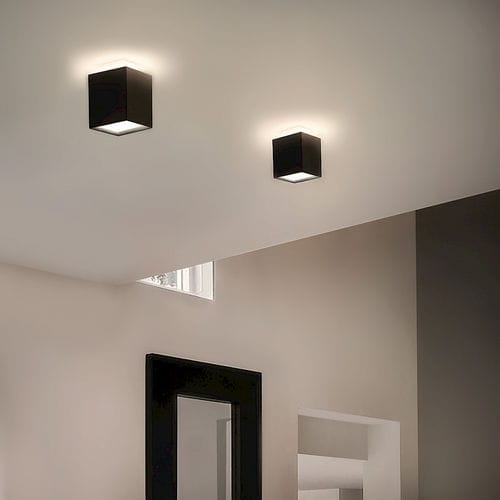 Moderne Deckenleuchte - OKI - TEAM ITALIA - in Würfelform / Aluminium / LED