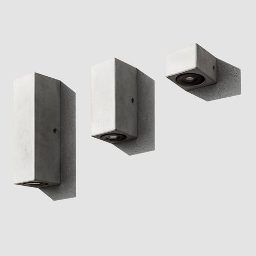 Moderne Wandleuchte - D - BENTU DESIGN - für den Innenraum / Aluminium / Beton