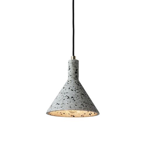 Hängelampe - JIN - BENTU DESIGN - Edelstahl / Beton / Stein