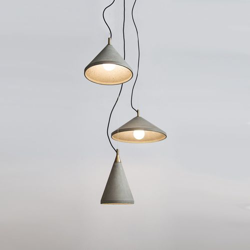 Hängelampe - REN - BENTU DESIGN - Messing / Beton / modern