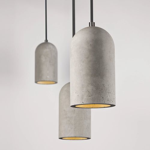 Hängelampe - U - BENTU DESIGN - Bambus / Beton / modern