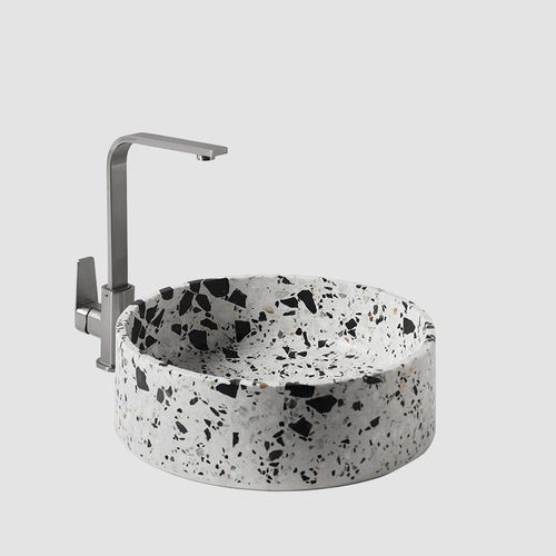 Aufsatzwaschbecken - HUI  - BENTU DESIGN - Beton / rund / modern