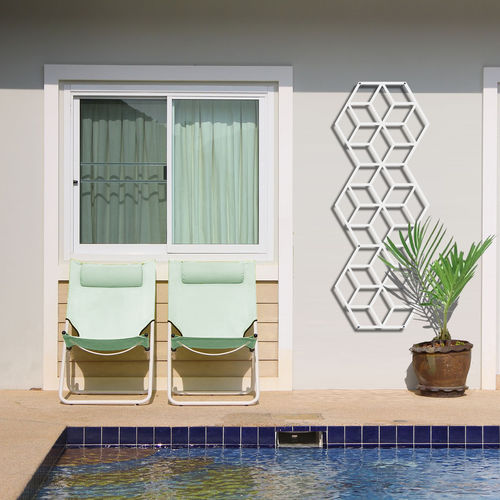 Spalier für begrünte Mauern - CUBE DOUBLE : 1300-14 - PALISSA DESIGN - aus lackiertem Metall