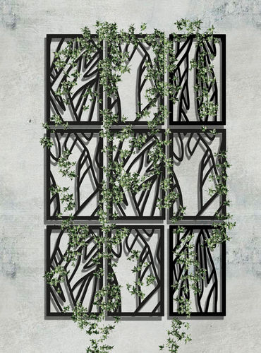 Spalier für begrünte Mauern - FORÊT - PALISSA DESIGN - aus lackiertem Metall