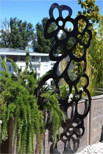 Spalier für begrünte Mauern - FLEUR : 967-13 - PALISSA DESIGN - aus lackiertem Metall