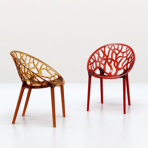 Moderner Stuhl - CRYSTAL - Siesta - für Außenbereich / für den Innenraum / Polycarbonat