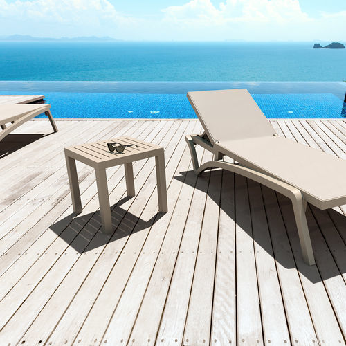 Moderner Beistelltisch - OCEAN  - Siesta - Harz / Gestell aus Harz / quadratisch