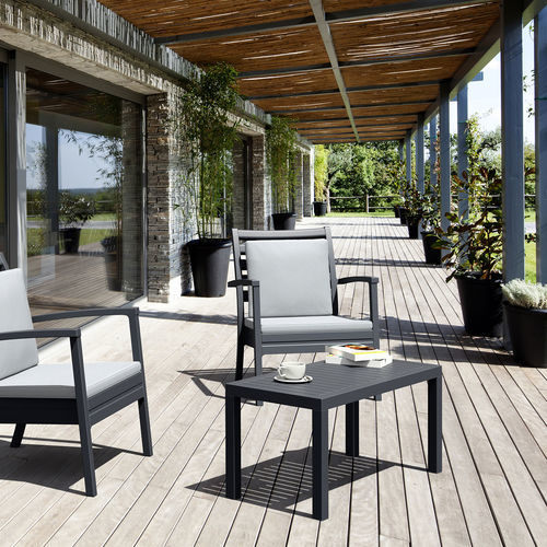 Moderner Couchtisch - OCEAN  - Siesta - Harz / Gestell aus Harz / rechteckig