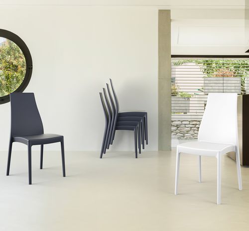Polypropylen-Esszimmerstuhl - MIRANDA - Siesta - modern / für Außenbereich / für den Innenraum