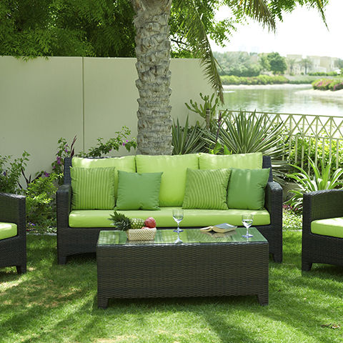 Moderner Couchtisch - BARCELONA - Rattan House - Rattan / rechteckig / für Privatgebrauch