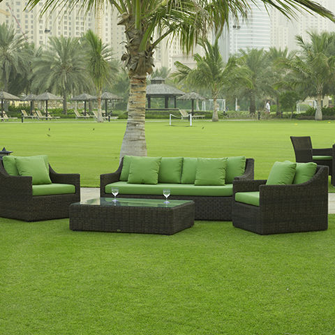 Modernes Sofa - MONACO - Rattan House - für Außenbereich / mehrfarbig / Rattan