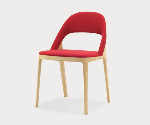 Moderner Stuhl - CLAMP - Miyazaki Chair Factory - für den Innenraum / Holz / Polster