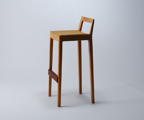 Moderner Barhocker - R+R - Miyazaki Chair Factory - Holz
