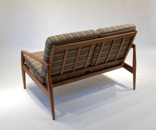 Sofa / skandinavisches Design - PAPER KNIFE - Miyazaki Chair Factory - braun / Holz / Zweisitzer