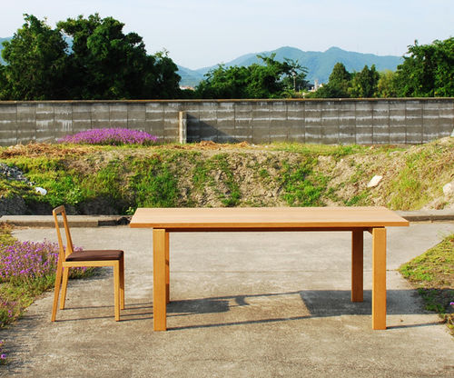 Moderner Tisch - MI - Miyazaki Chair Factory - Holz / rechteckig