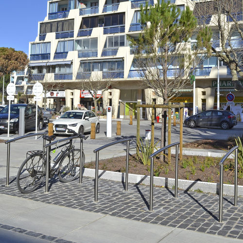 Bodenstehender Fahrradständer - LA GRANDE MOTTE  - URBAN-NT - für öffentliche Bereiche / Edelstahl / für professionellen Einsatz
