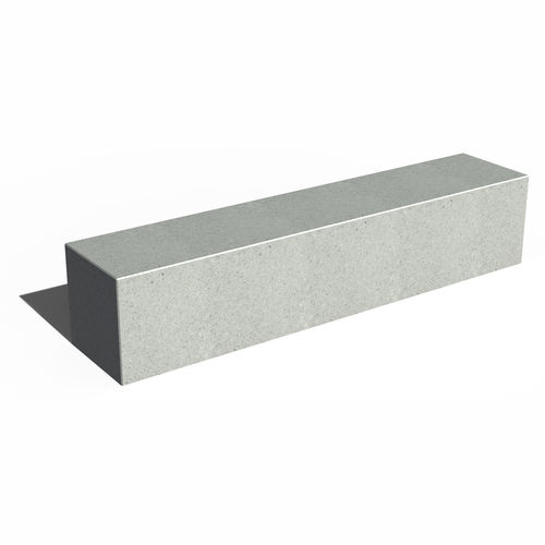 Moderne Bank für den öffentlichen Raum - TETRIS I220 - URBAN-NT - Beton / ohne Rückenlehne / ohne Armlehnen