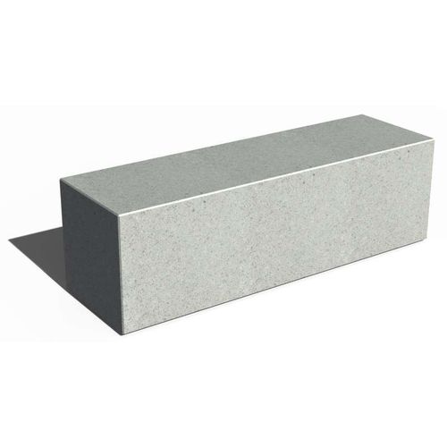 Bank für den öffentlichen Raum / minimalistisches Design - TETRIS L150 - URBAN-NT - Beton / ohne Rückenlehne / ohne Armlehnen