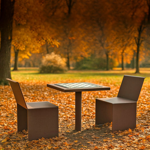 Schachtisch für Außenbereich - DI6000 - URBAN-NT - modern / für öffentliche Bereiche / Polycarbonat