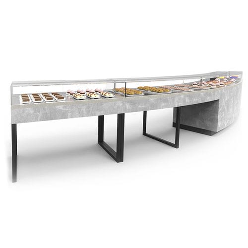 Verkaufskühlvitrine - MINIMAL - JORDAO - Insel / für Restaurants / für Konditoreien