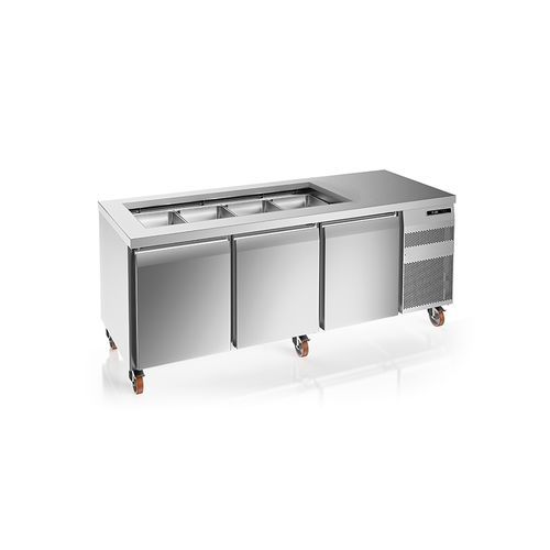 Saladette für Gewerbegebrauch - NEXT SALADS - JORDAO - für Restaurants / gekühlt / Edelstahl