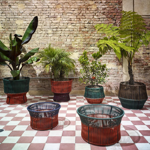 PVC-Ablagekorb - CARIBE CHIC - Ames design - Recyclingkunststoff / Kordel / galvanisiertem Stahl