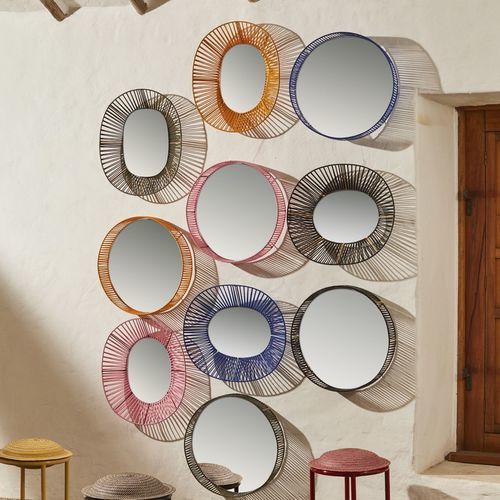 Wandmontierter Spiegel - CESTA - Ames design - modern / rund / oval