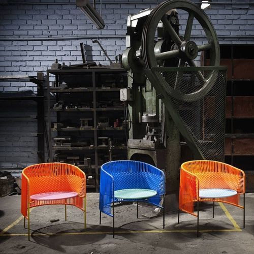 Moderner Esszimmerstuhl - CARIBE - Ames design - für den Innenraum / Recyclingkunststoff / PVC