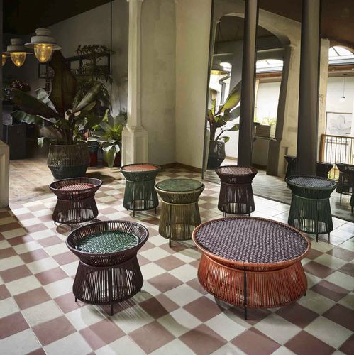 Moderner Couchtisch - CARIBE CHIC - Ames design - Marmor / Recyclingkunststoff / PVC