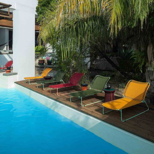 Moderne Sonnenliege - CIELO - Ames design - PVC / Recyclingkunststoff / galvanisiertem Stahl