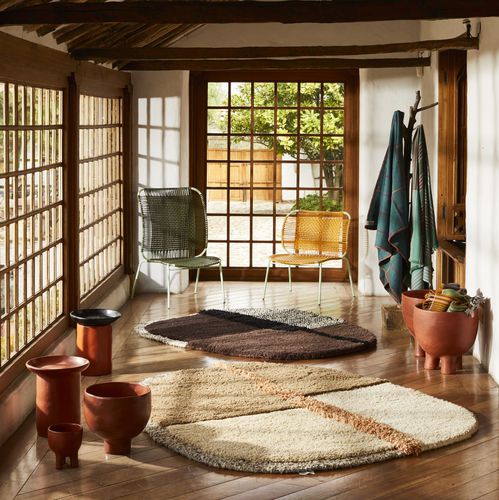Moderner Teppich - NUDO - Ames design - Motiv / Wolle / handgewebt