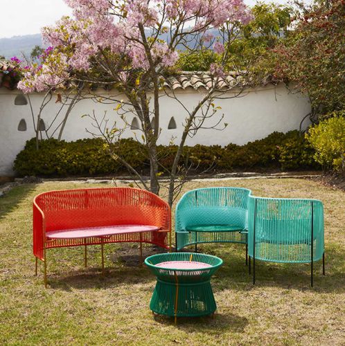 Modernes Sofa - CARIBE  - Ames design - PVC / aus recyceltem Material / mit Armlehnen