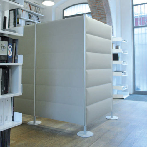 Bodenstehende Bürotrennwand - ECOSTRONG - Slalom - Akustikstoff / modulierbar / schallisoliert