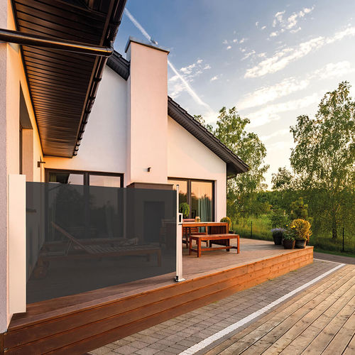 Aluminium-Sonnenschutzplatte - 630 - Kadeco Sonnenschutzsysteme GmbH - Stoff / für Verandas / vertikal